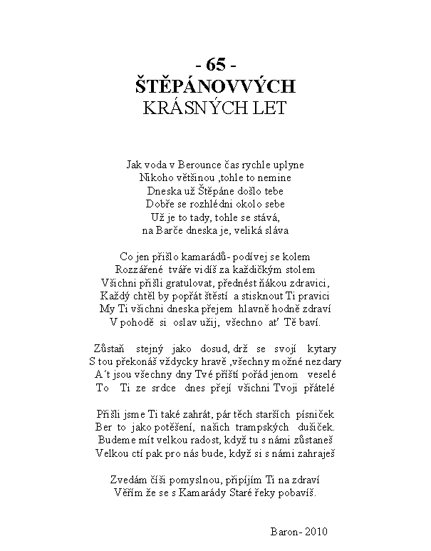 Básnička - Štěpán Rak 65