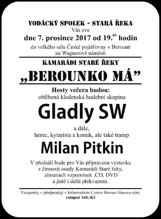Pozvánka Berounko má 2017