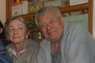 Míla Urban s manželkou Aničkou