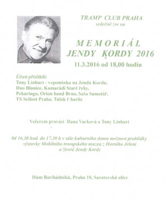 Pozvánka Jenda Korda